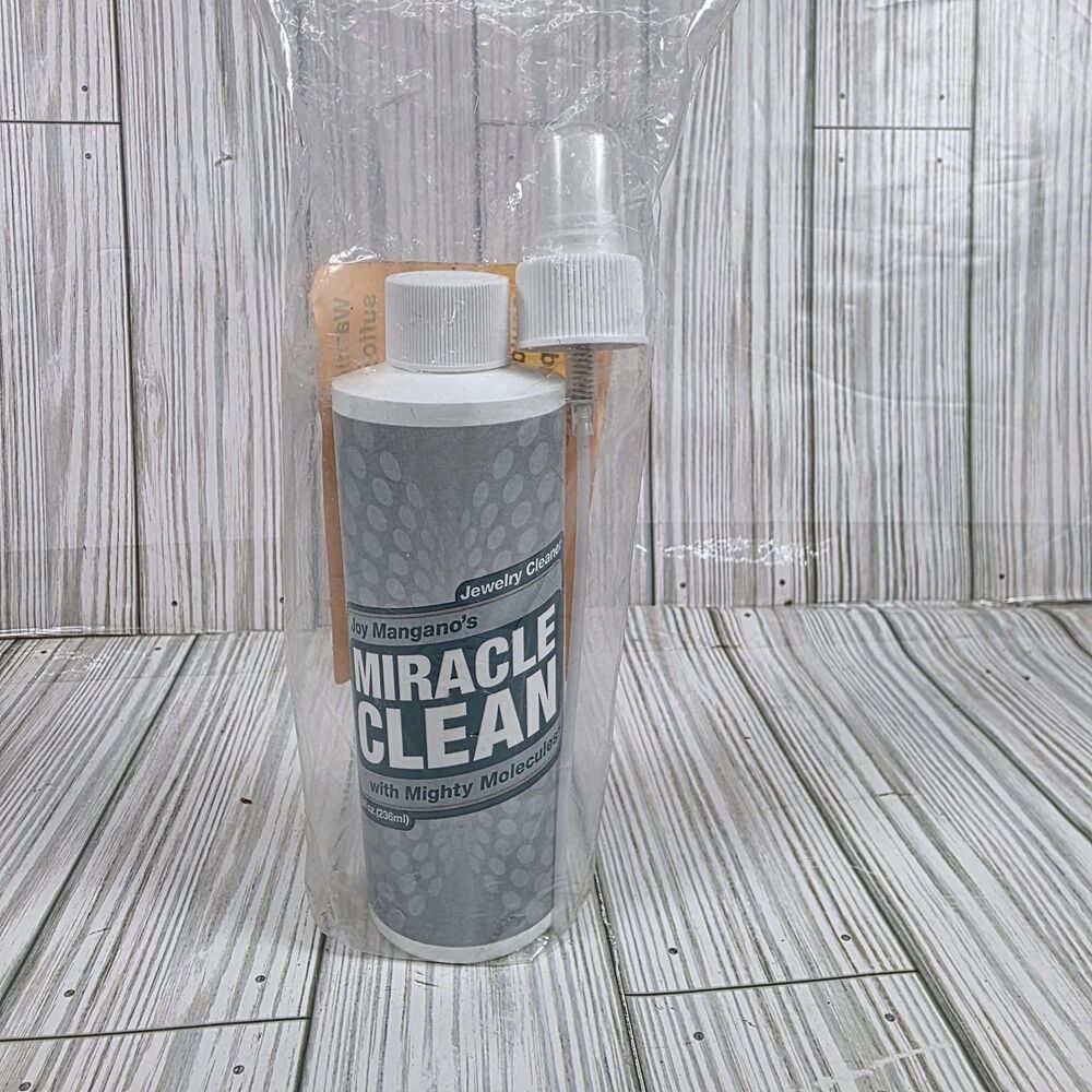 Brand New Joy Mangano's Miracle Clean Jewelry Cleaner 8oz Mighty Molecules